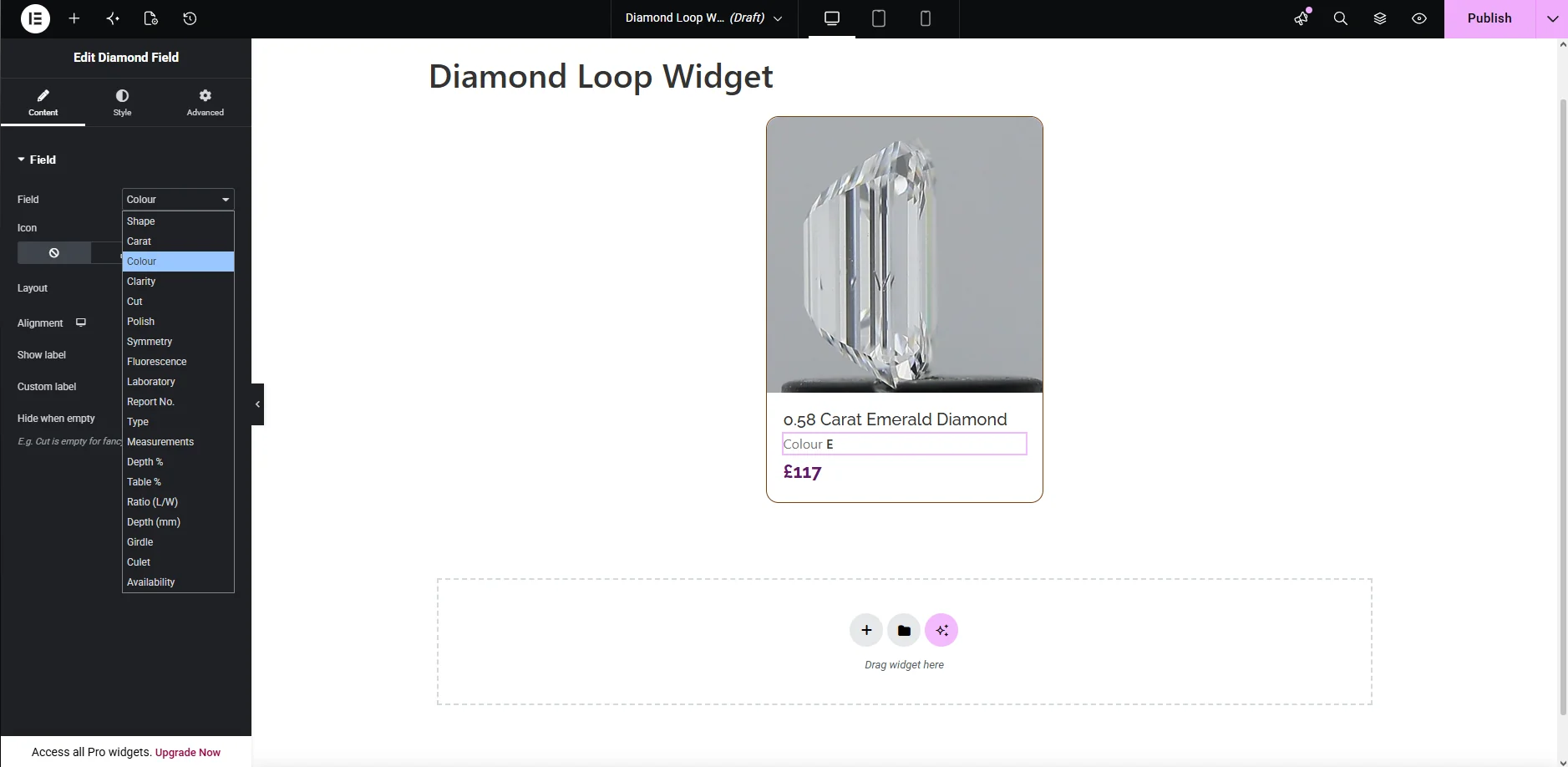 Design the catalogue, keep the data live